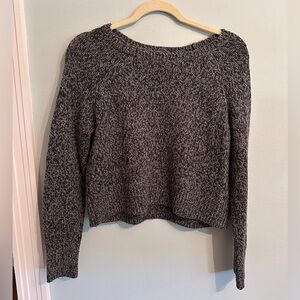 Banana Republic Women's Gray Cropped Sweater